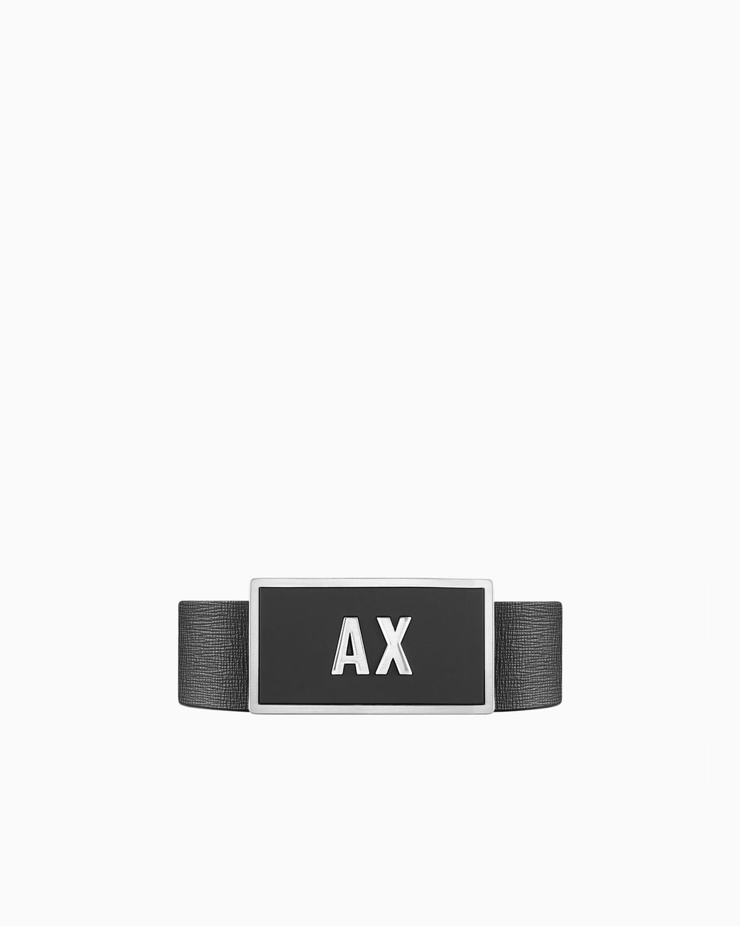 ARMANI EXCHANGE White Reversible Belt With Interchangeable Buckles for men