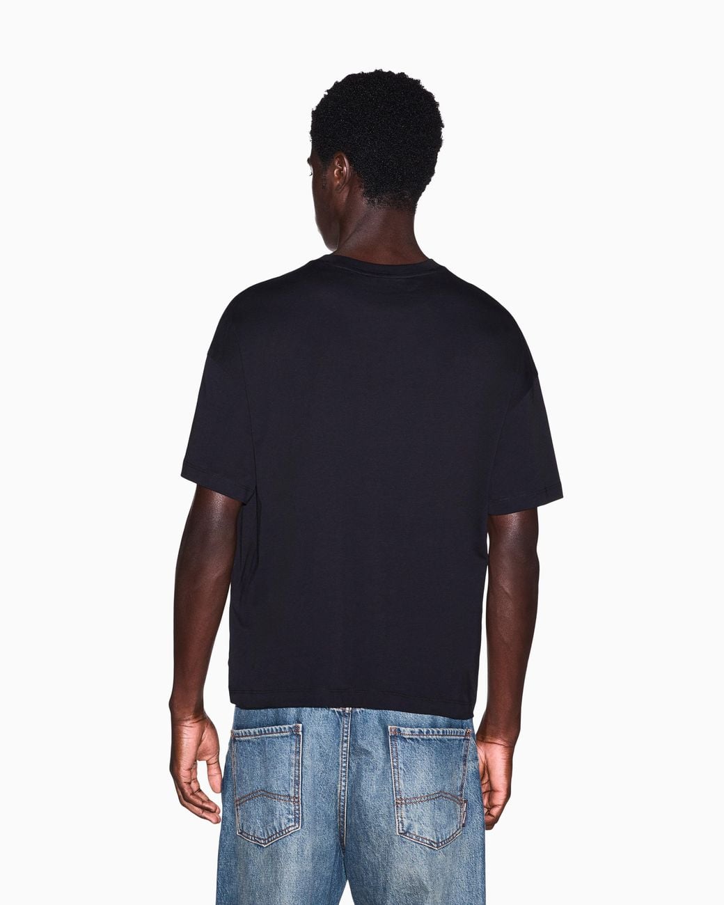 ARMANI EXCHANGE Black Oversized T-Shirt