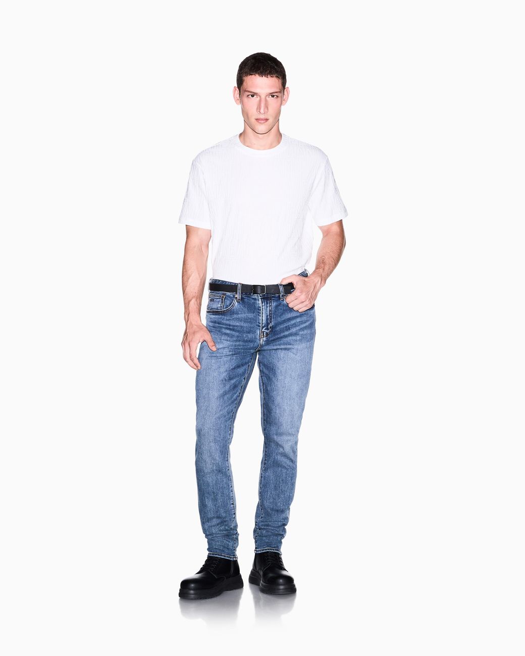 ARMANI EXCHANGE Blue Slim-Fit 5-Pocket Jeans for men
