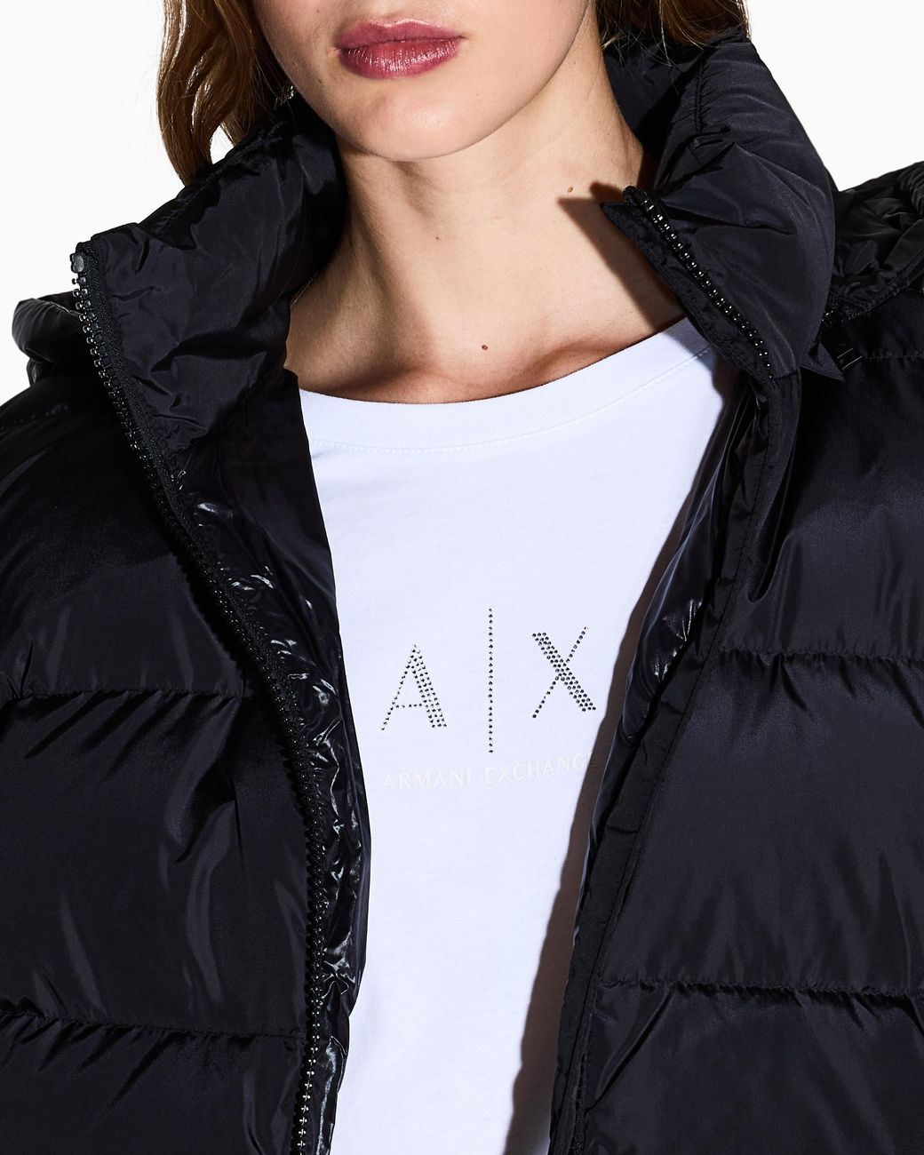 ARMANI EXCHANGE White Regular Fit T-Shirt