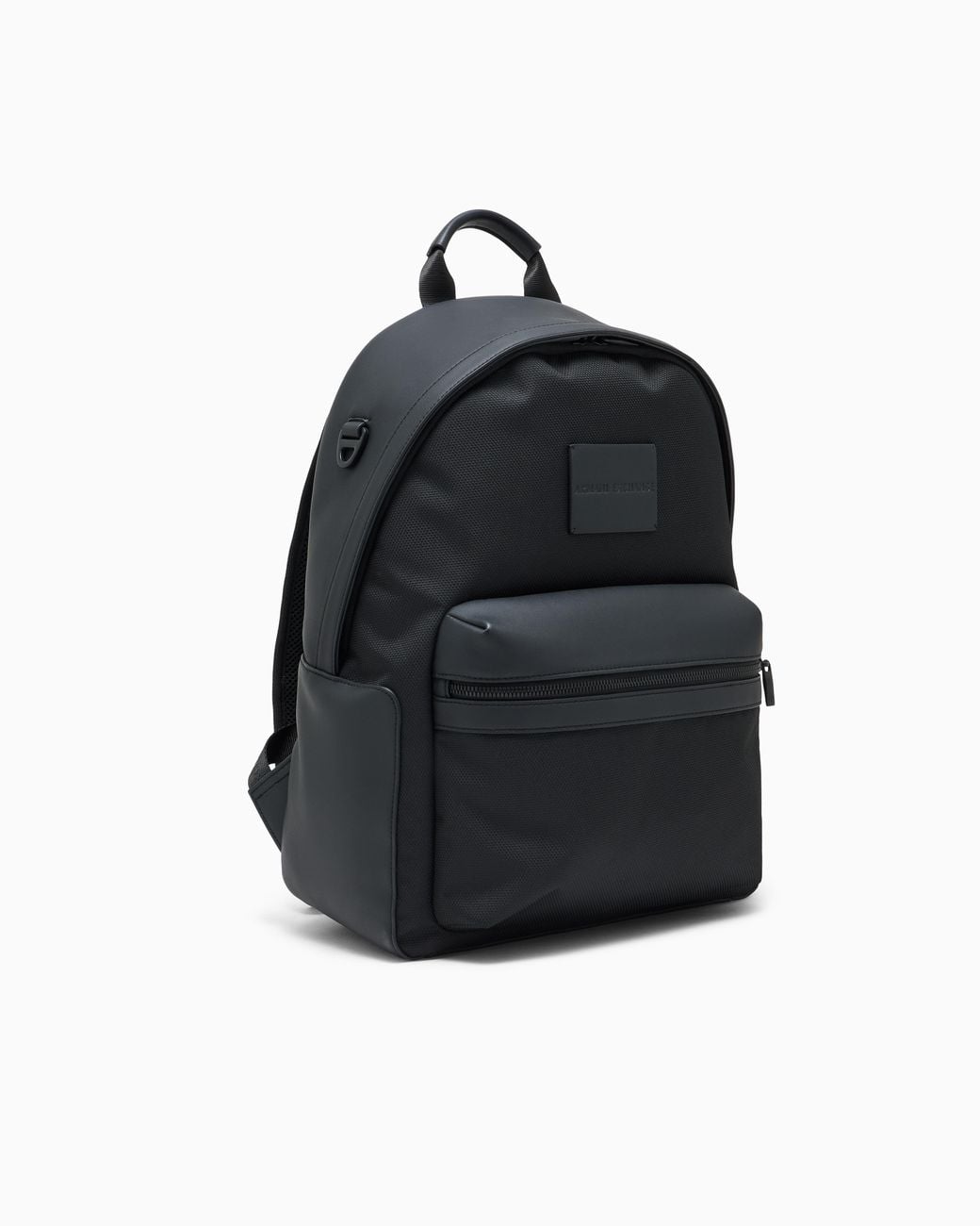 ARMANI EXCHANGE Black Backpack With Coated Exterior for men