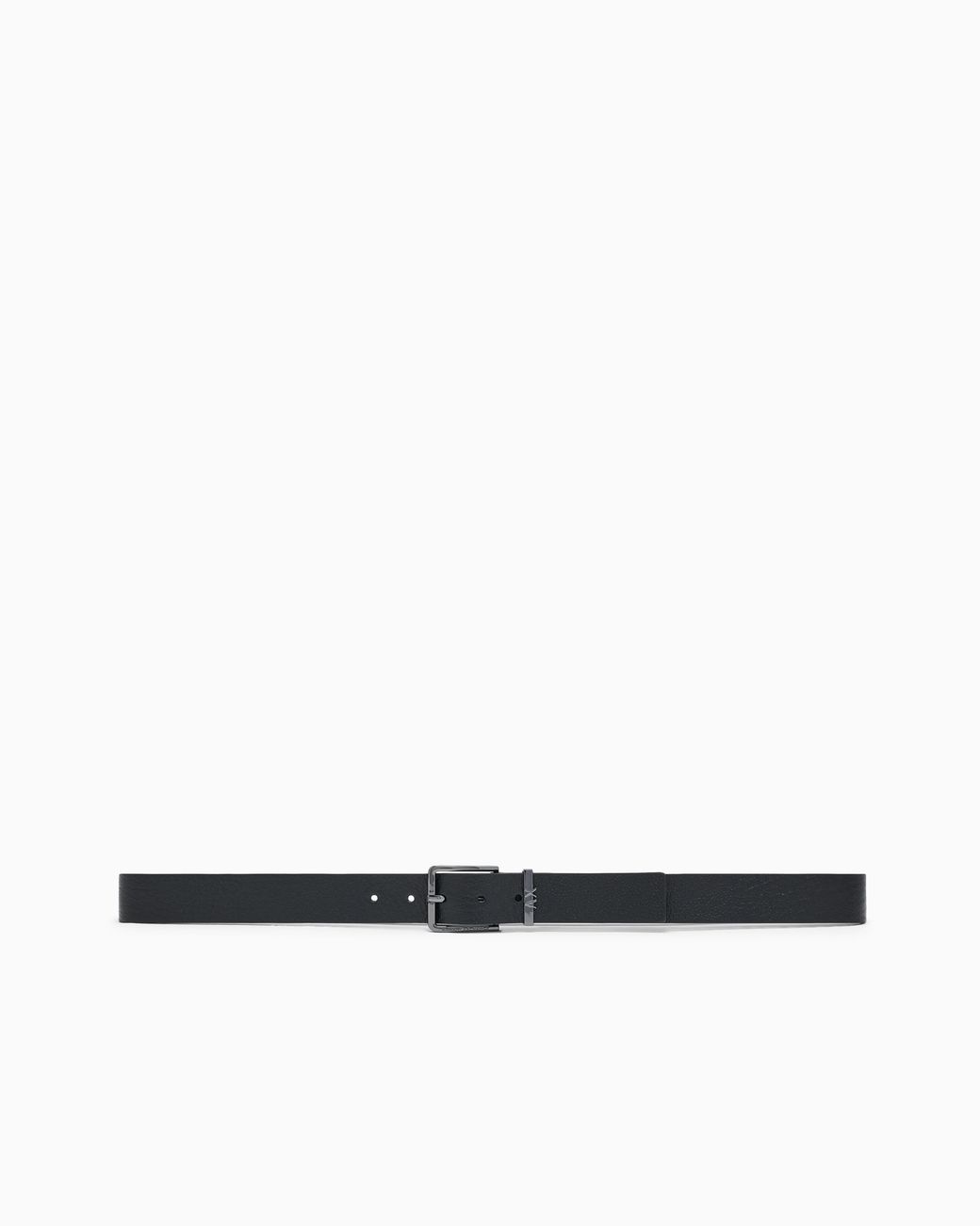 ARMANI EXCHANGE White Tongue Belt for men