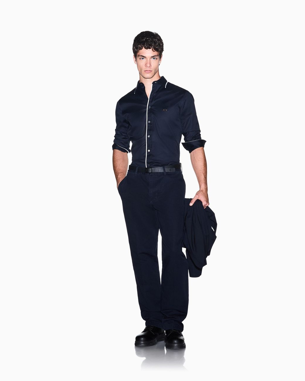ARMANI EXCHANGE Blue Shirt Slim Fit for men