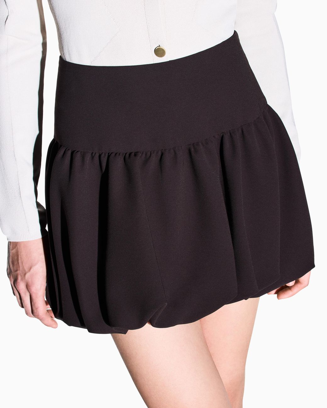 ARMANI EXCHANGE White Slim Fit Skirts Recycled Crepe