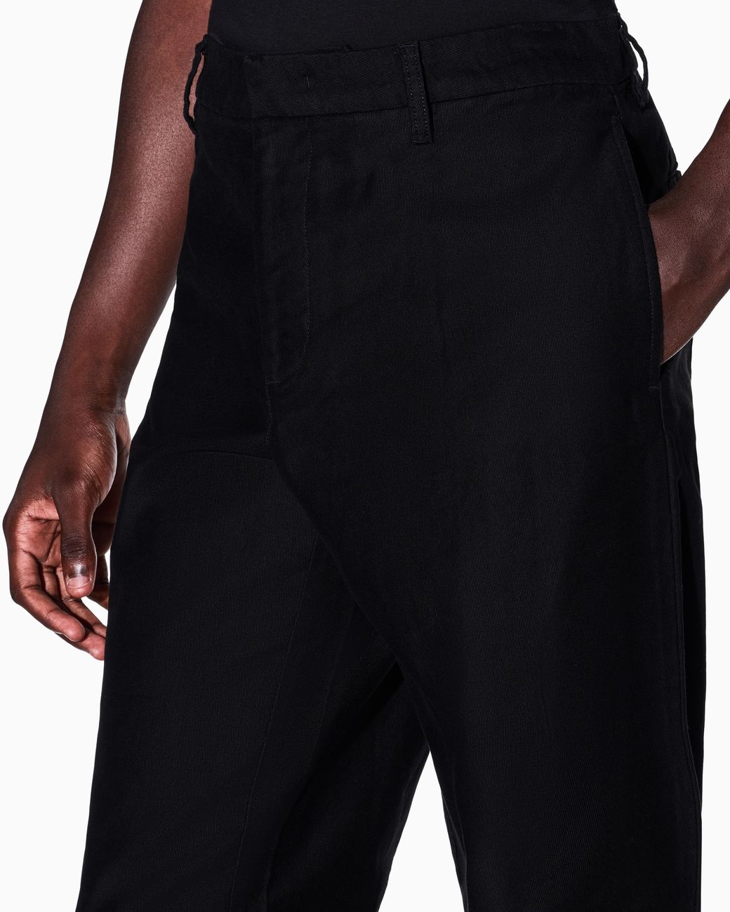 ARMANI EXCHANGE Black Regular Fit Trousers for men