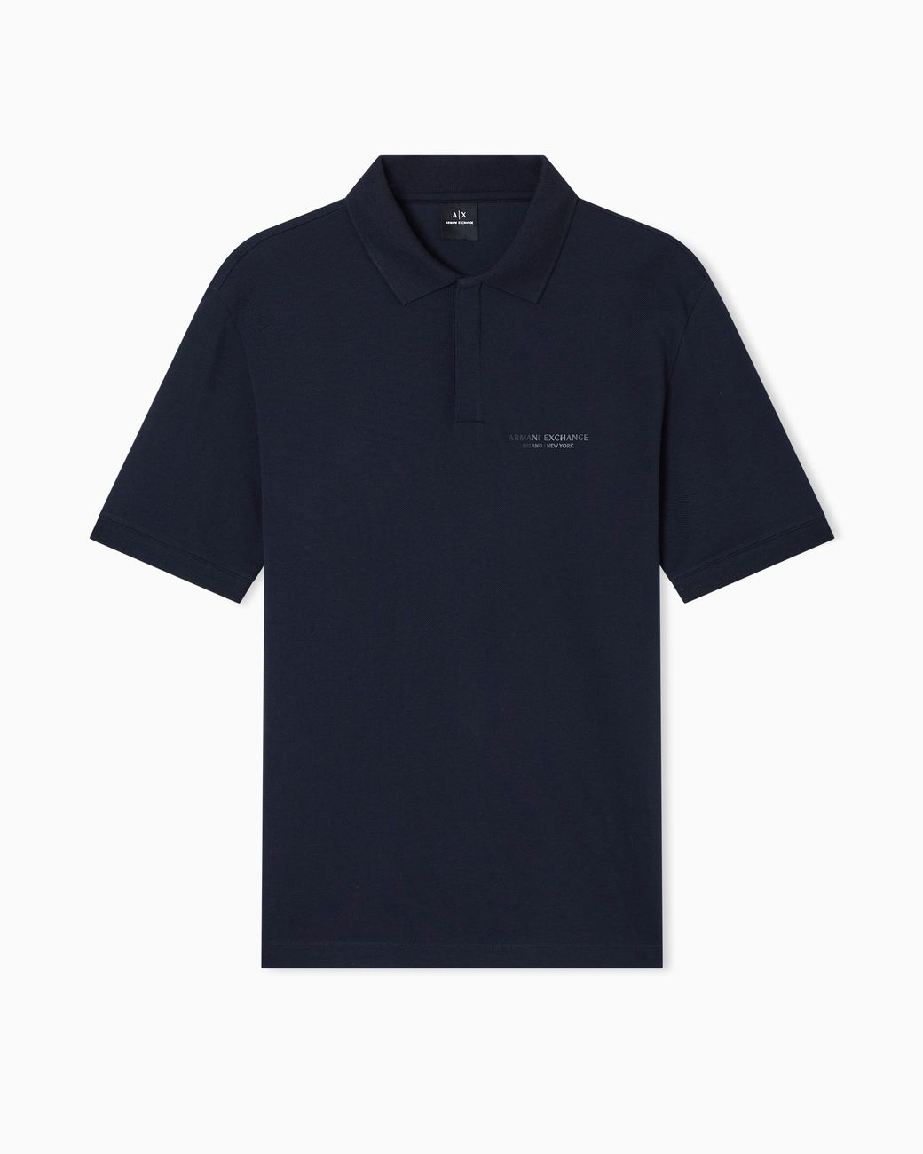ARMANI EXCHANGE Blue Regular Fit Polo for men