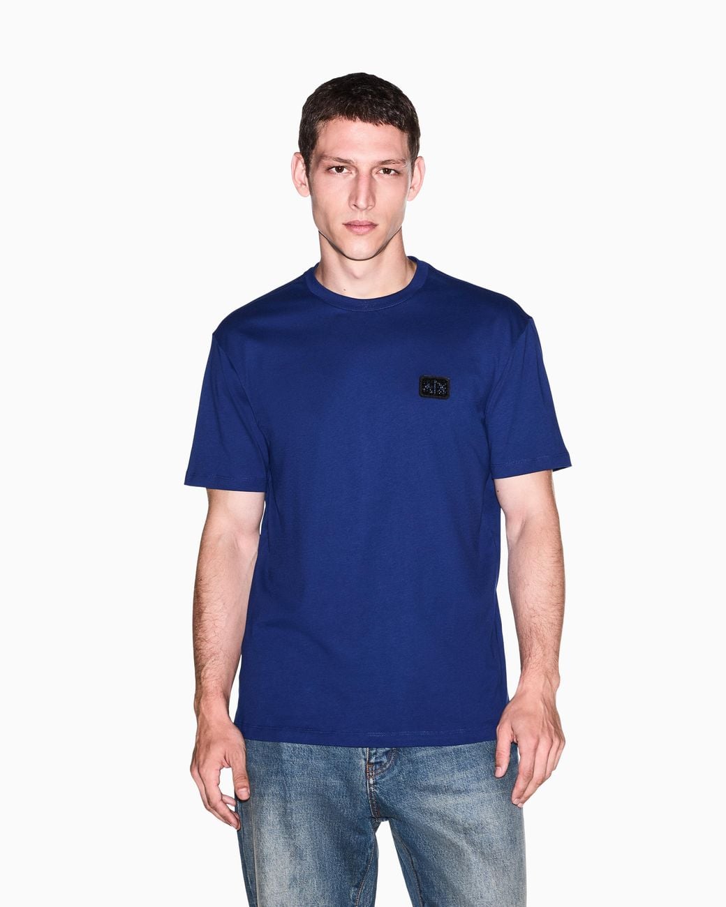 ARMANI EXCHANGE Blue Regular T-Shirt for men