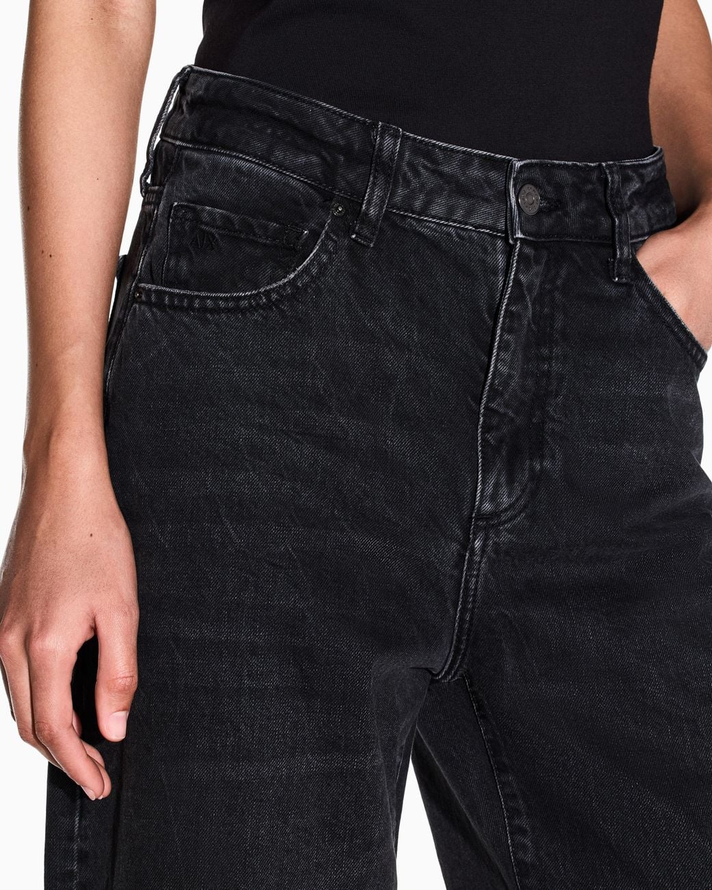 ARMANI EXCHANGE Blue Oversized 5-Pocket Jeans