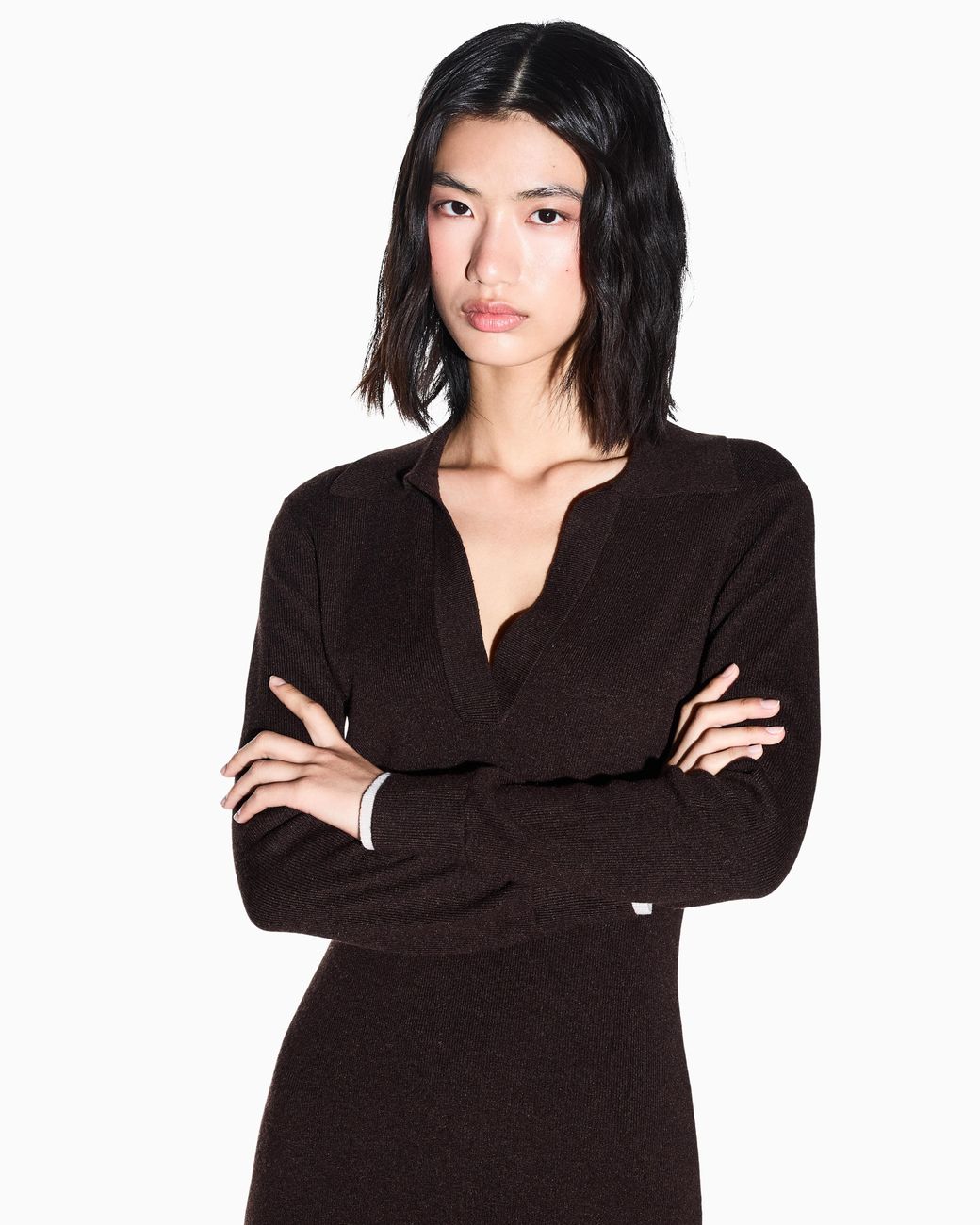 ARMANI EXCHANGE Black Slim Fit Dress