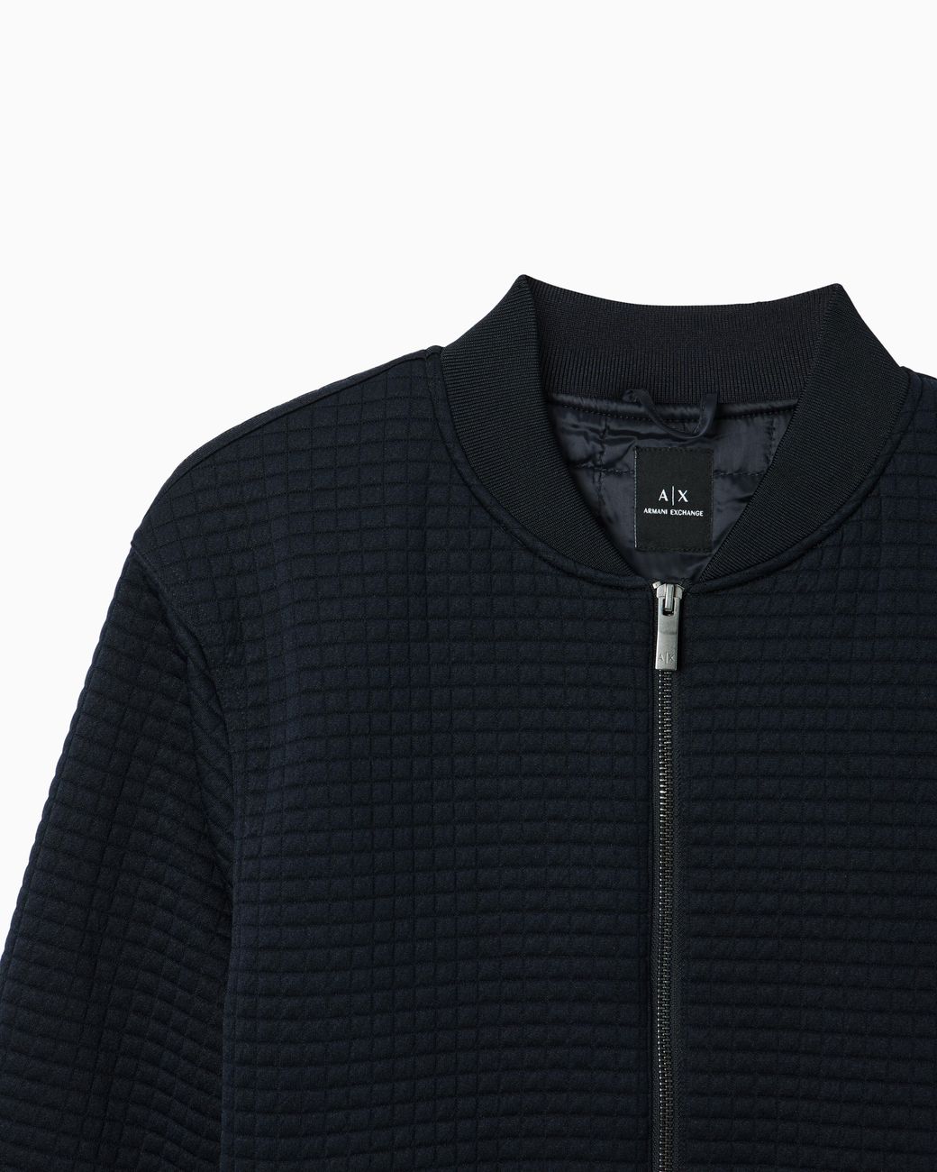 ARMANI EXCHANGE Blue Stretch Bomber Jacket for men