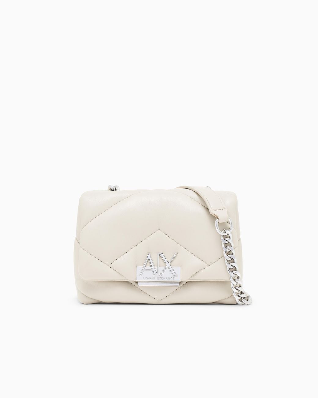 ARMANI EXCHANGE White Mini Bag With Outer Coating And Padding