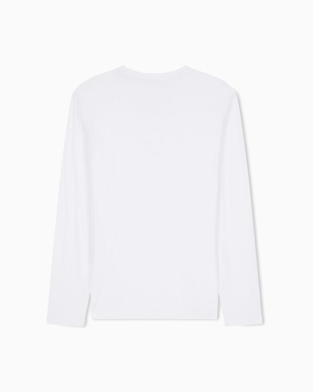 ARMANI EXCHANGE White Slim-Fit Long-Sleeve Cotton T-Shirt With Logo Icon for men