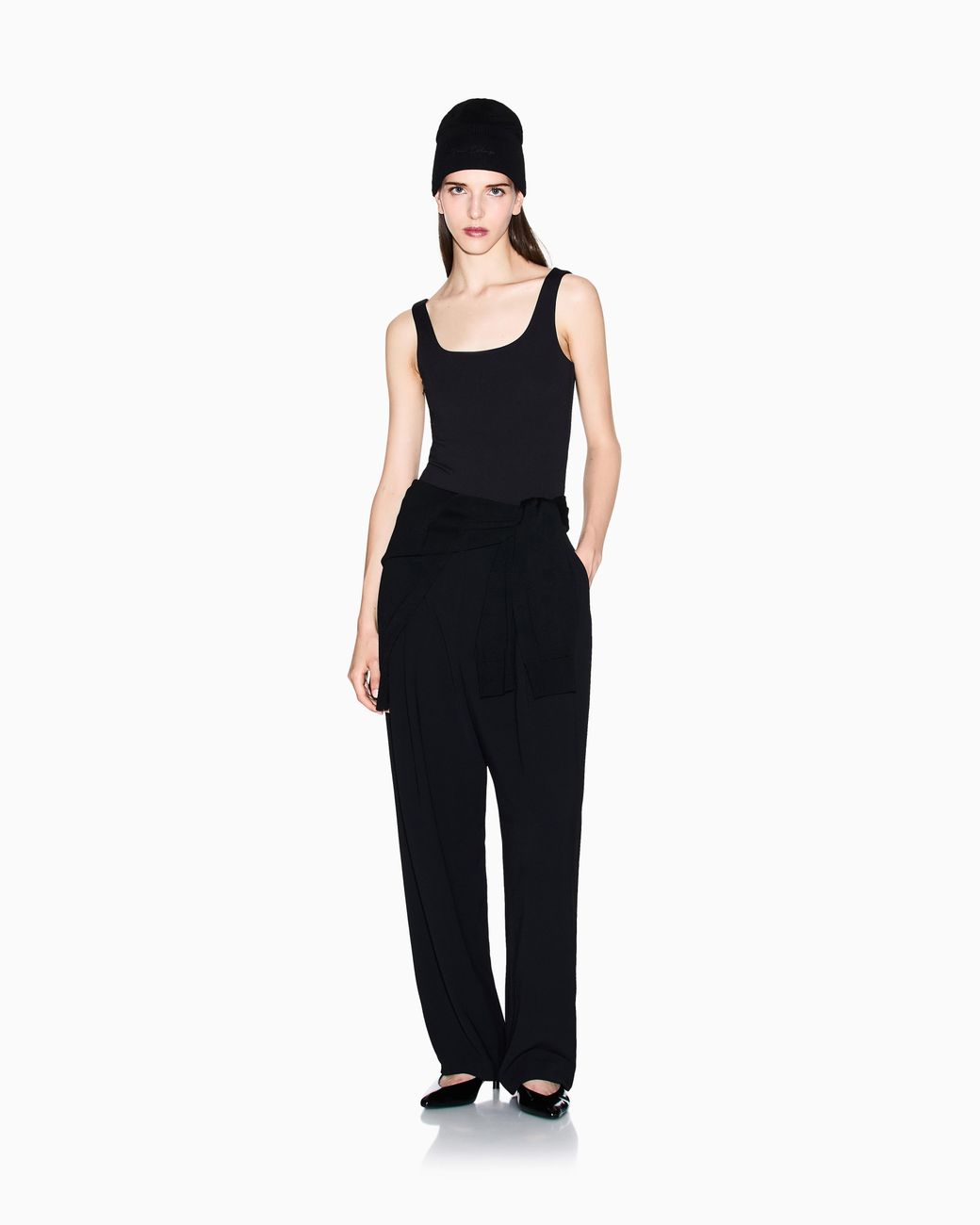 ARMANI EXCHANGE Blue Scoop-Neck Bodysuit
