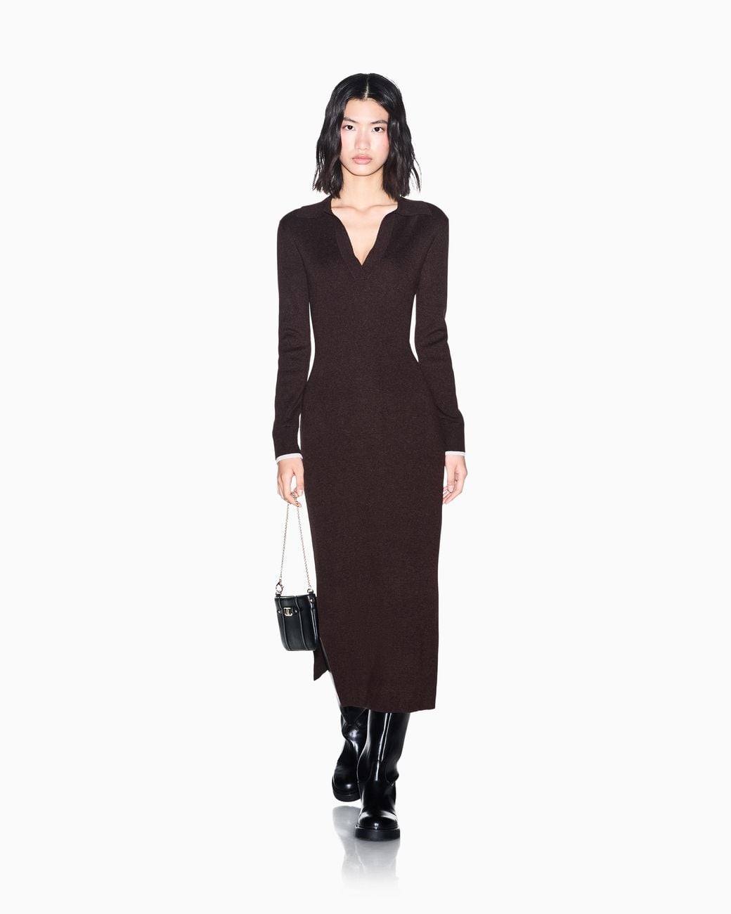 ARMANI EXCHANGE Black Slim Fit Dress
