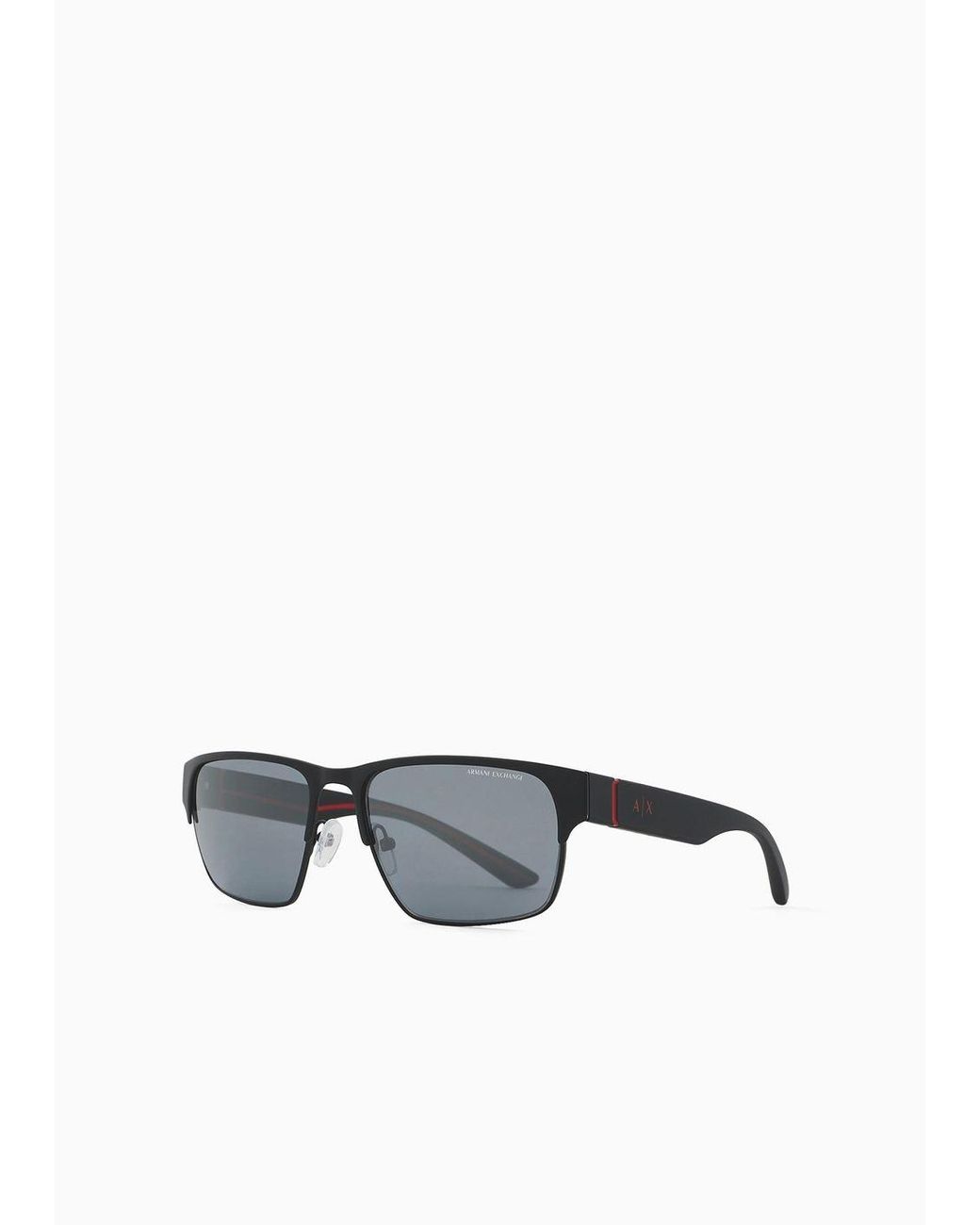 Armani Exchange Square Sunglasses in White for Men | Lyst