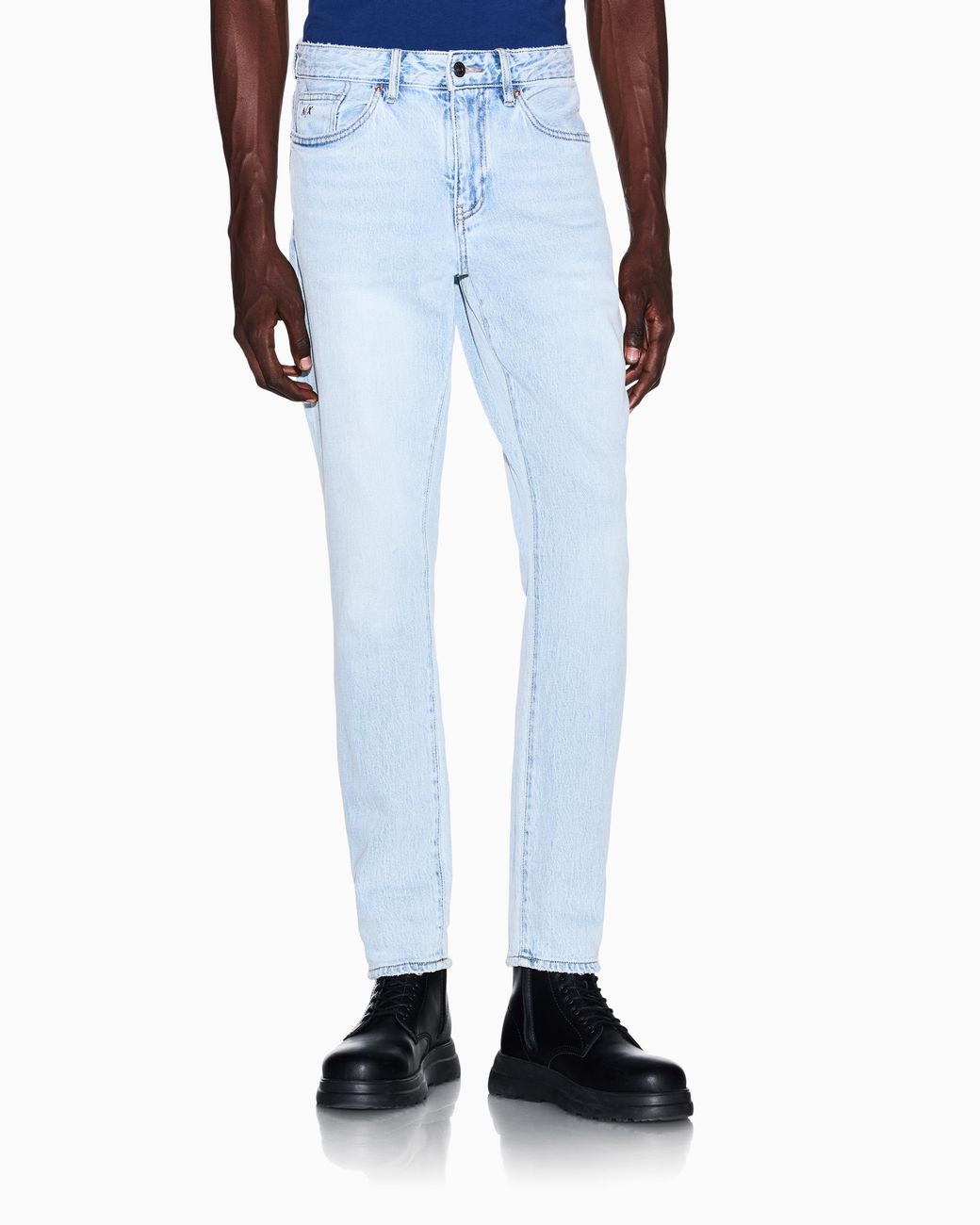 ARMANI EXCHANGE Blue Slim Fit 5 Pockets Pant for men