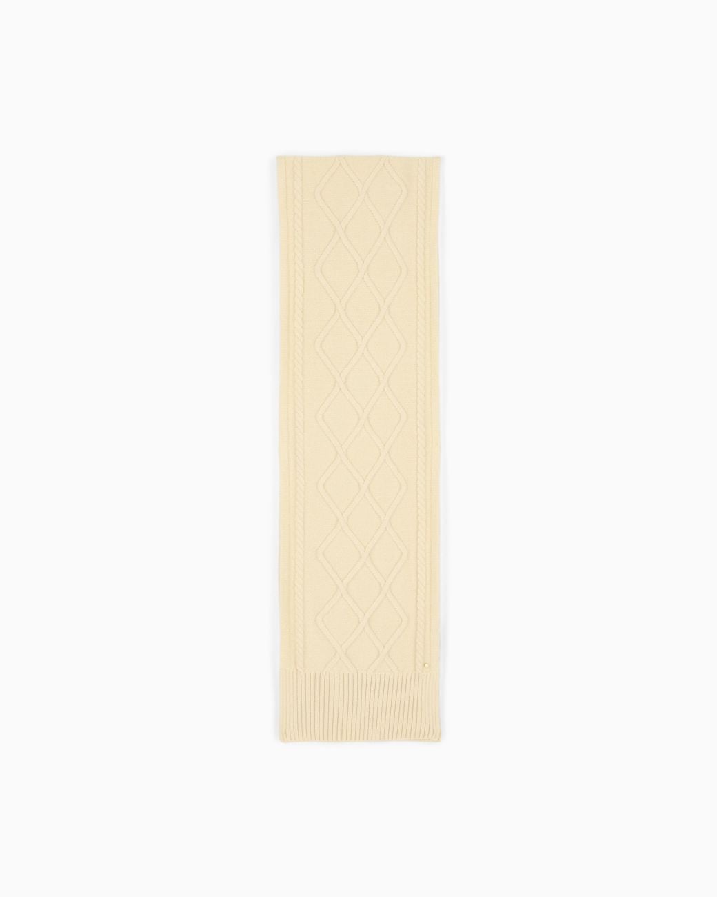 ARMANI EXCHANGE White Scarf Regular Fit Knitted