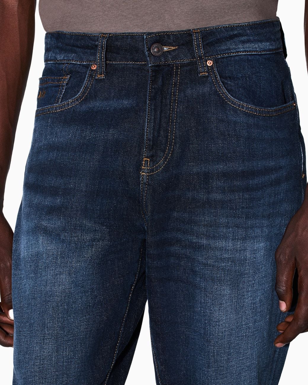 ARMANI EXCHANGE Blue Slim Fit 5 Pockets Pant for men