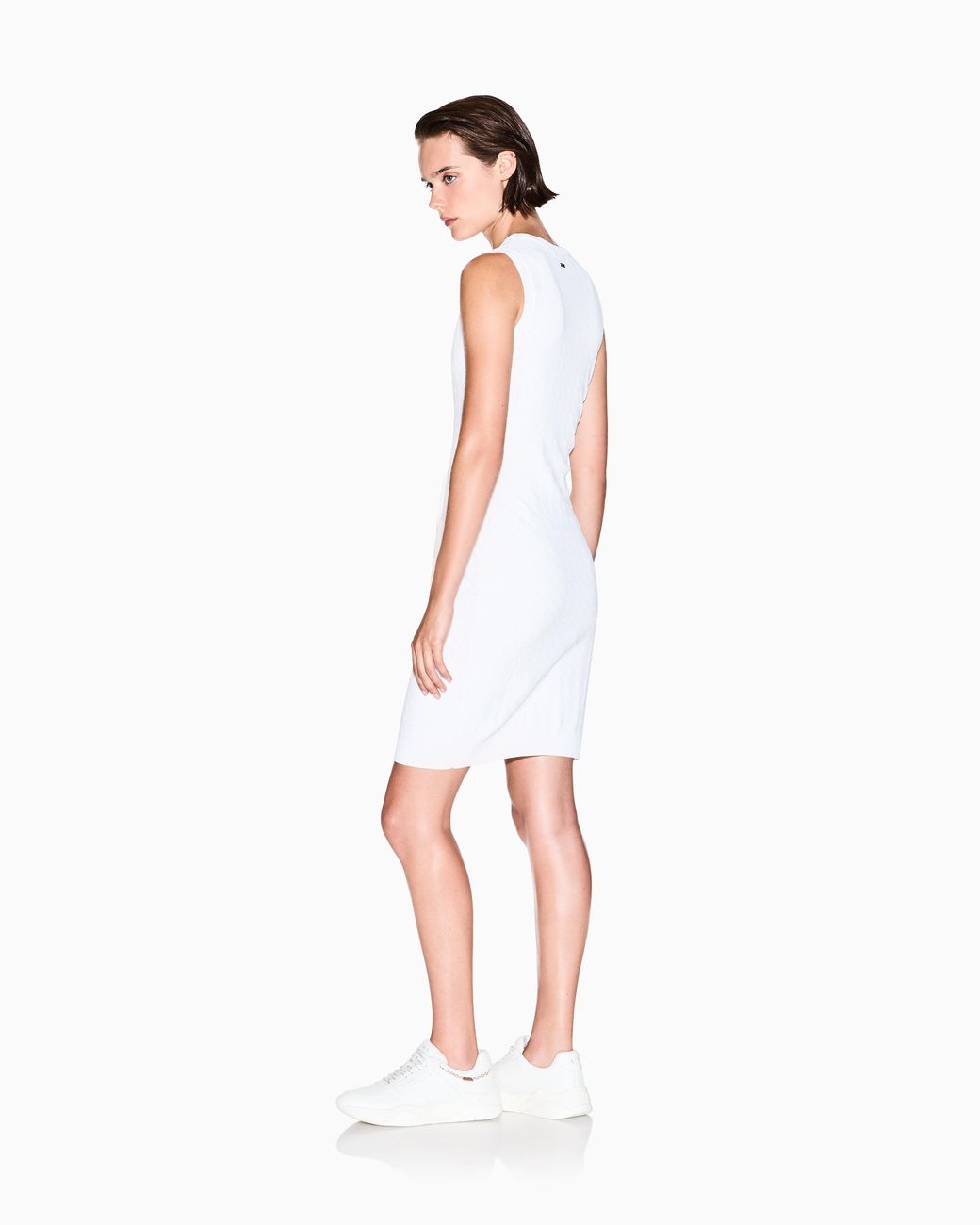 ARMANI EXCHANGE White Allover Sheath Dress