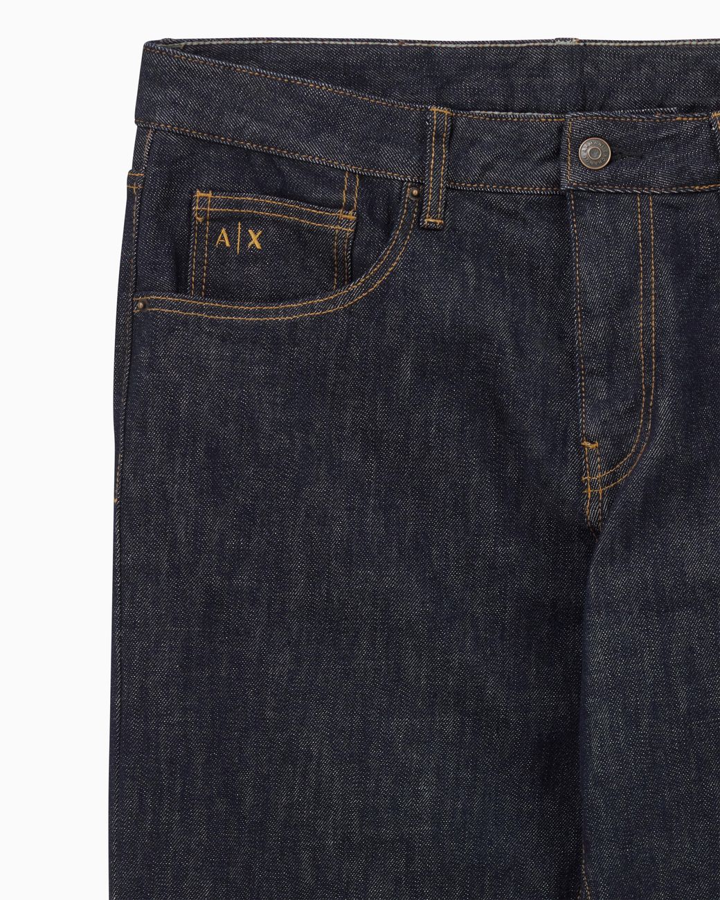 ARMANI EXCHANGE Blue Five-Pocket Comfort Slim-Fit Jeans for men