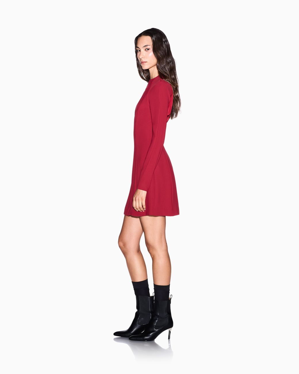 ARMANI EXCHANGE Red Regular Fit Dress Medium Weight Fabric