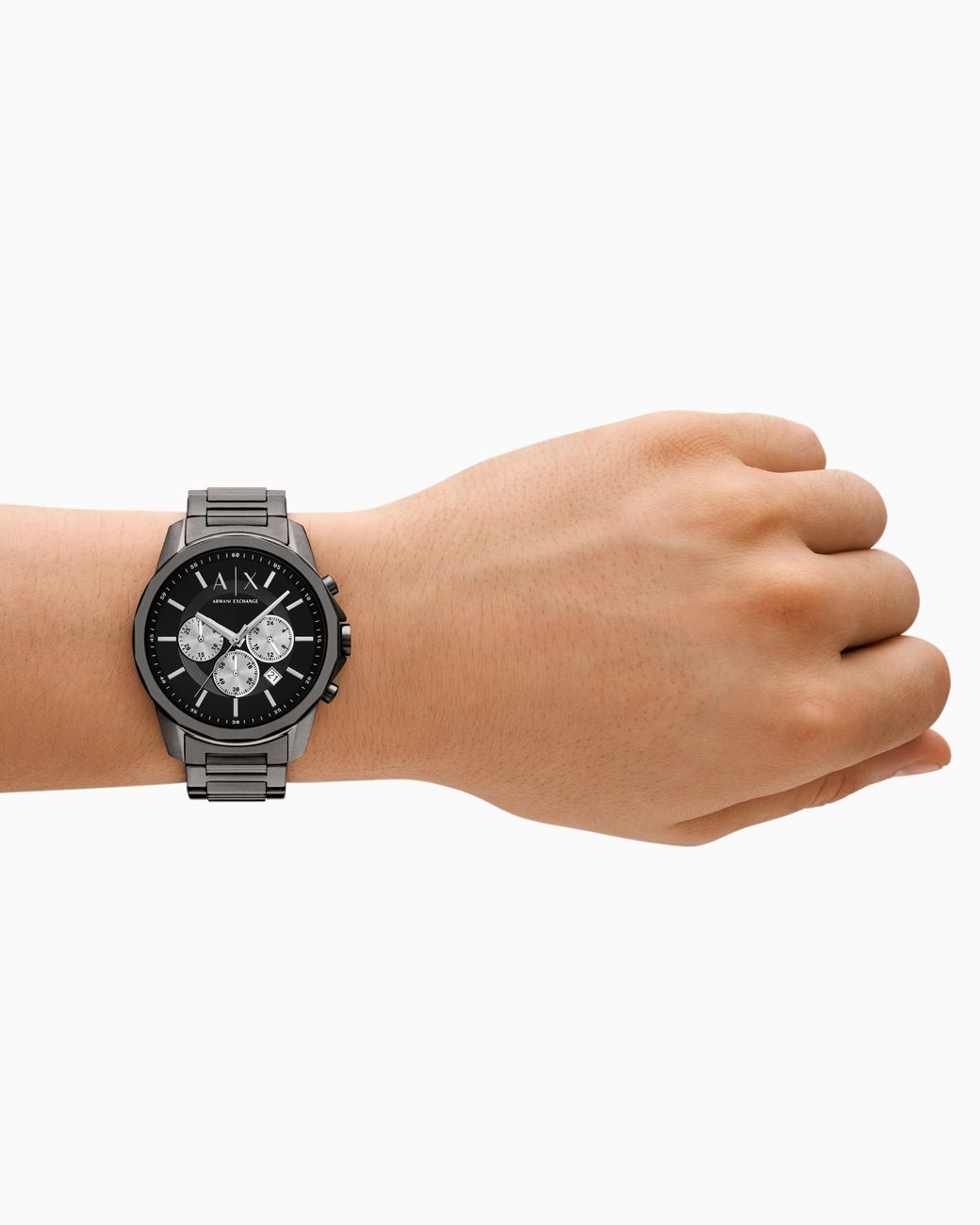 ARMANI EXCHANGE Black Chronograph Stainless Steel Watch for men