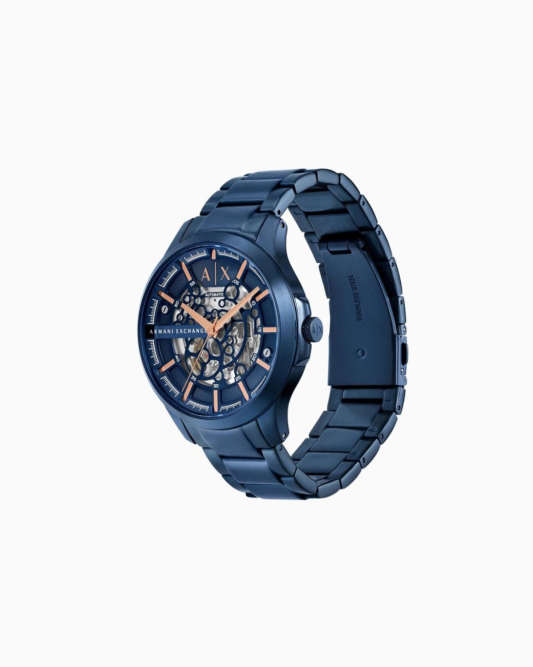 ARMANI EXCHANGE Blue Multifunction Stainless Steel Watch for men