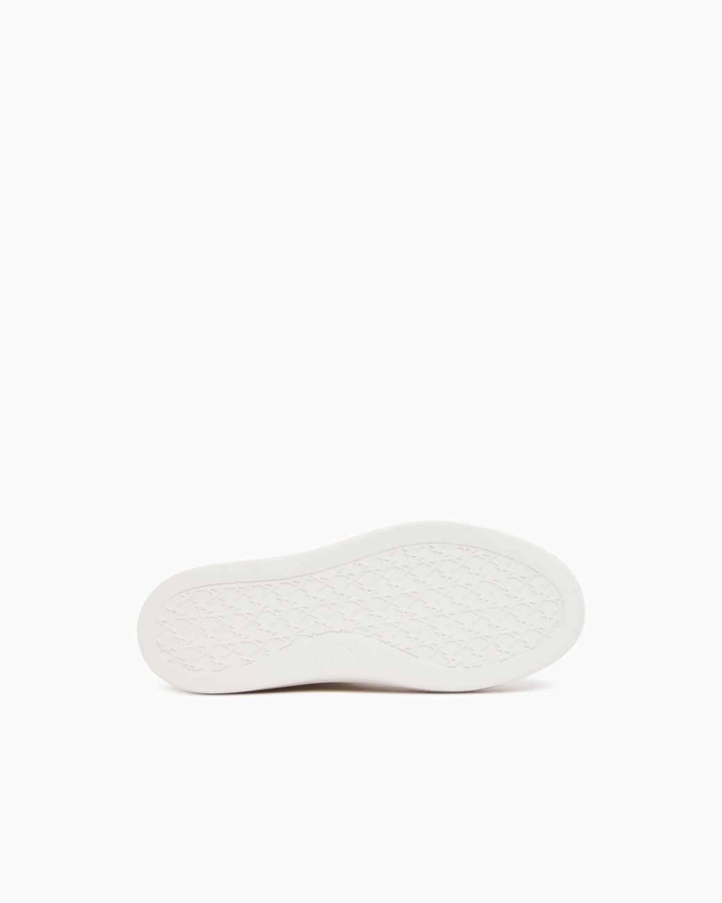 ARMANI EXCHANGE White Low Cut Sneakers With Coated And Split Leather Upper