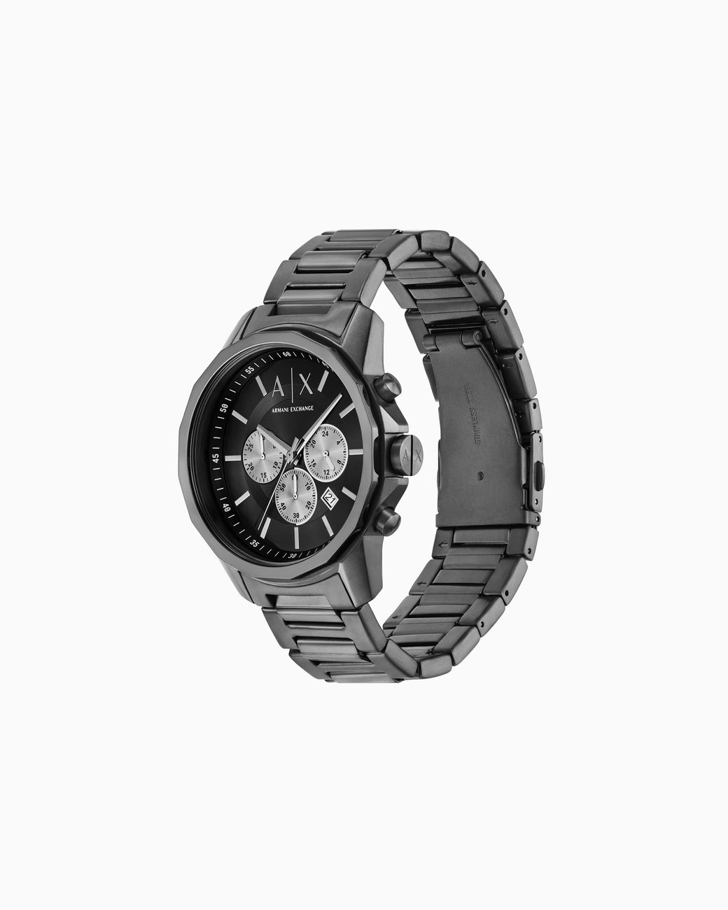 ARMANI EXCHANGE Black Chronograph Stainless Steel Watch for men