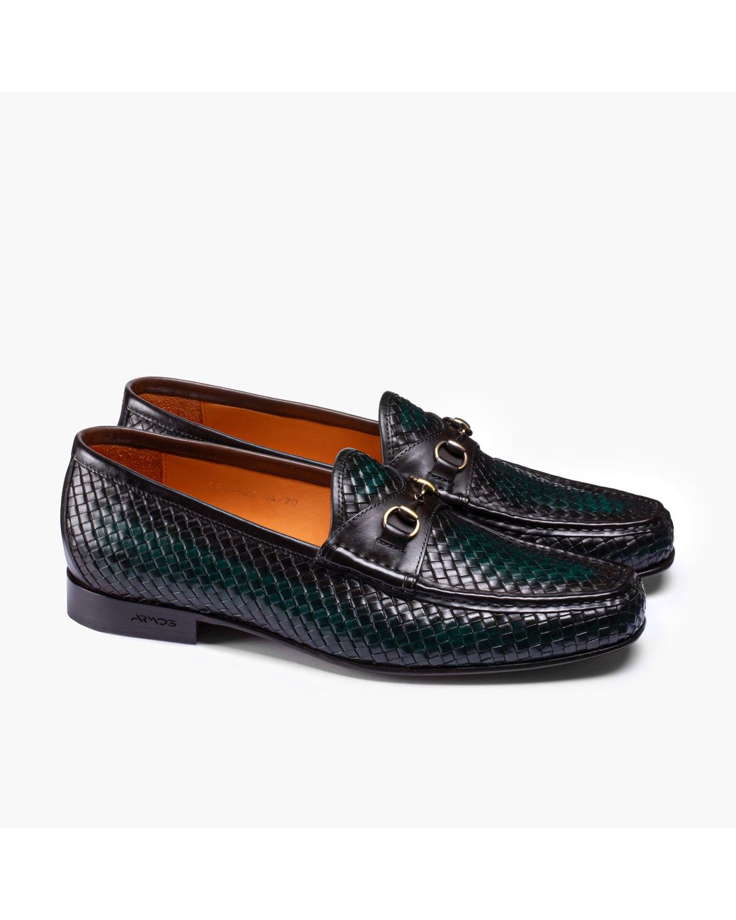 Armos Black Woven Moccasin for men