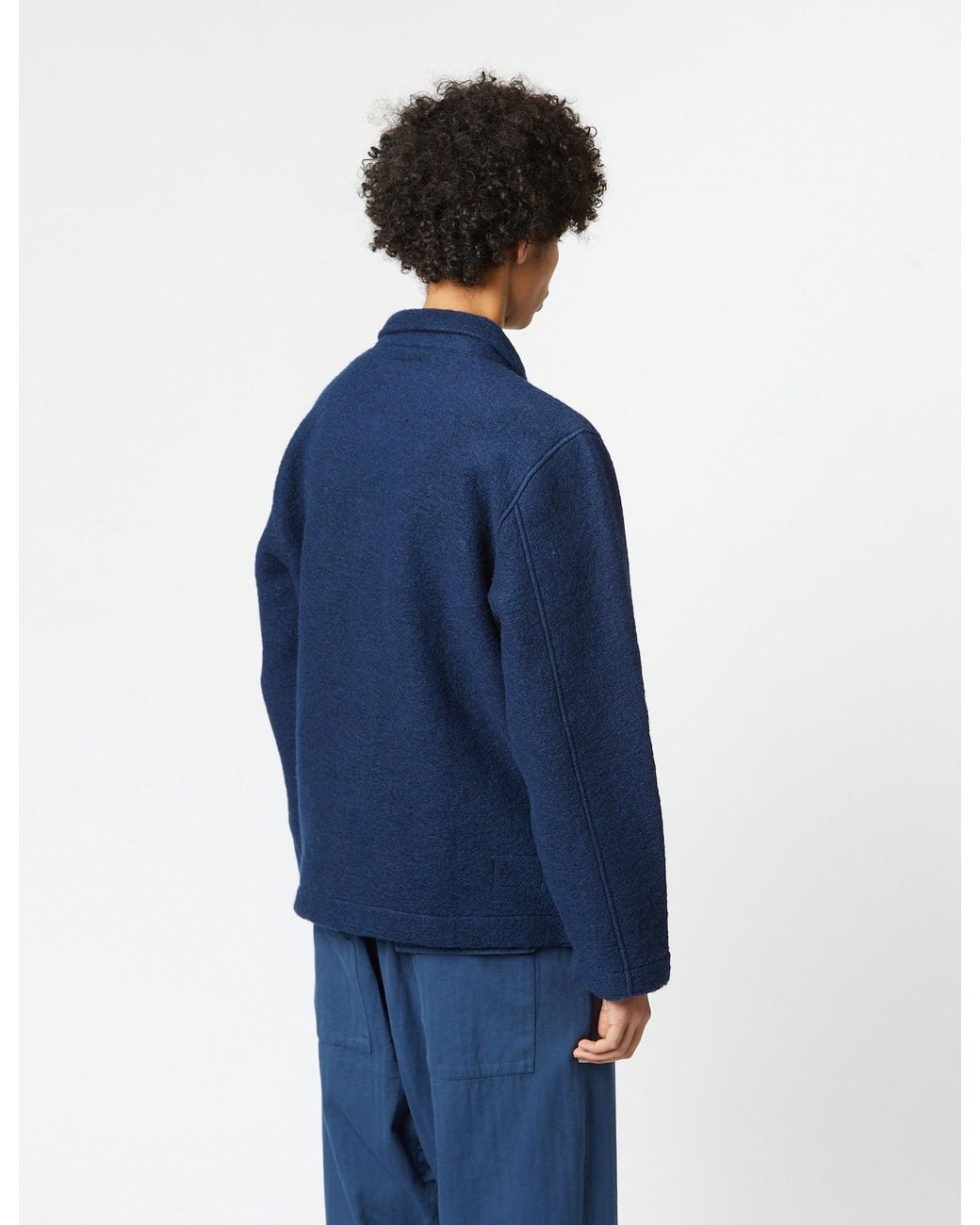 Universal Works Blue Field Jacket (Wool) for men