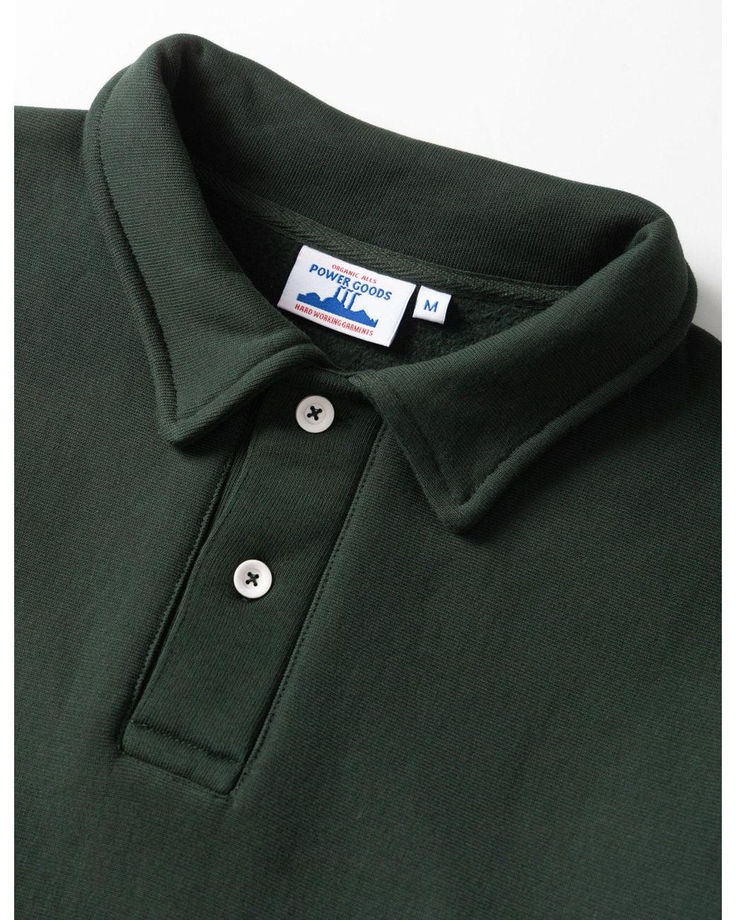 Power Goods Green Super Weight Rugby Shirt for men