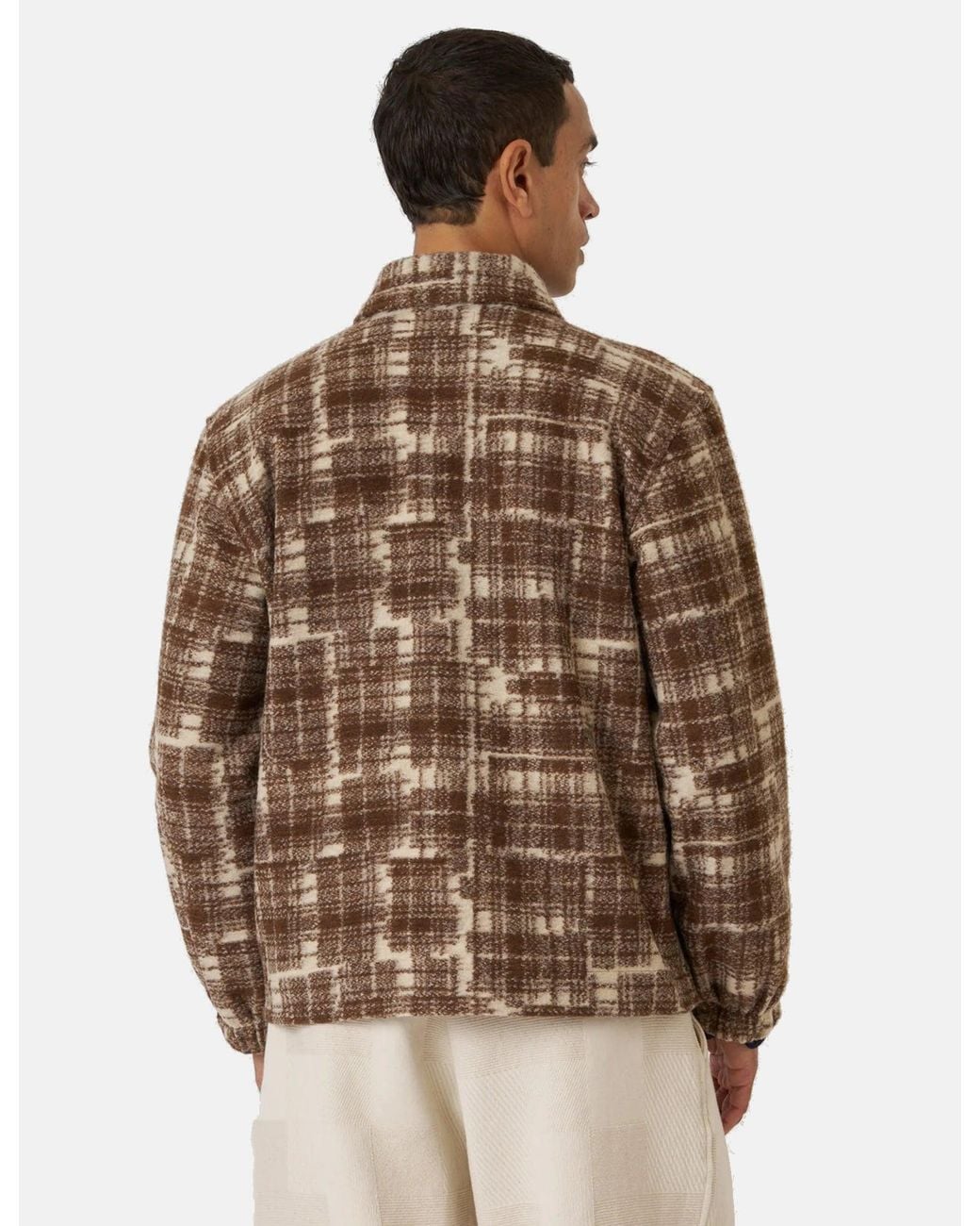Universal Works Brown Rams Jacket (Patch Check) for men