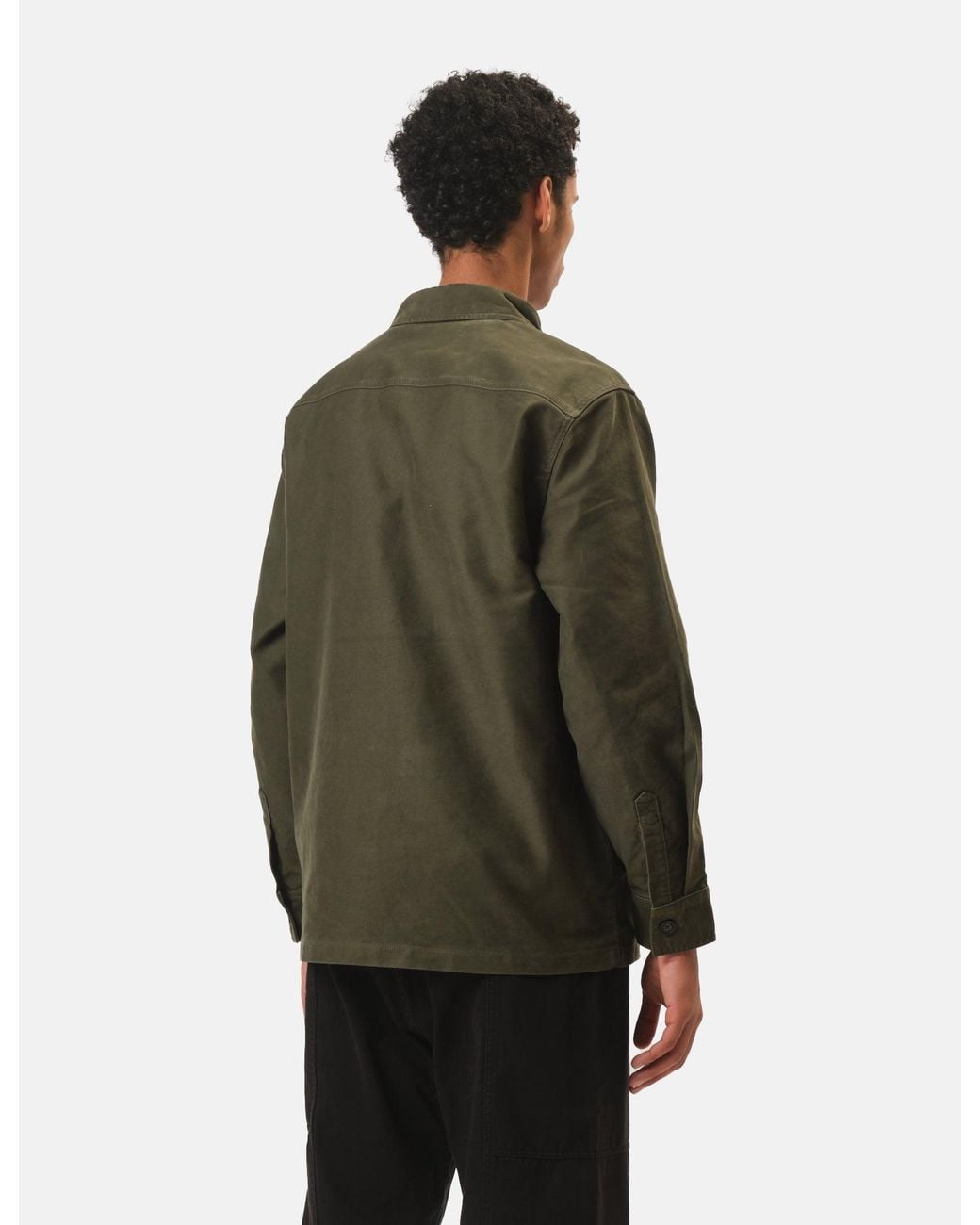 Barbour Green Newbirch Cotton Sateen Overshirt for men