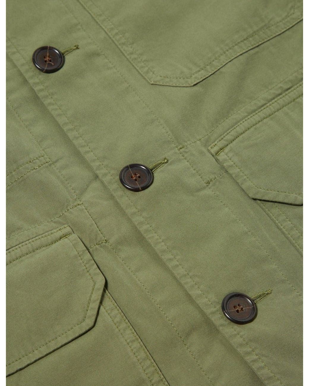 Universal Works Green Utility Jacket (Summer Canvas) for men