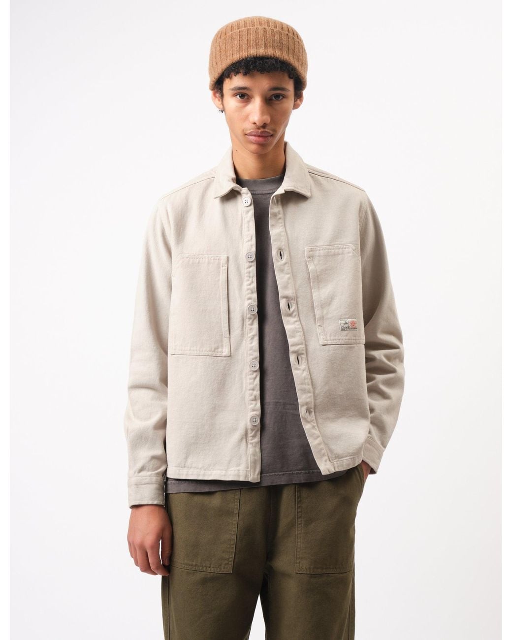 BHODE Natural Map Pocket Overshirt Twill for men