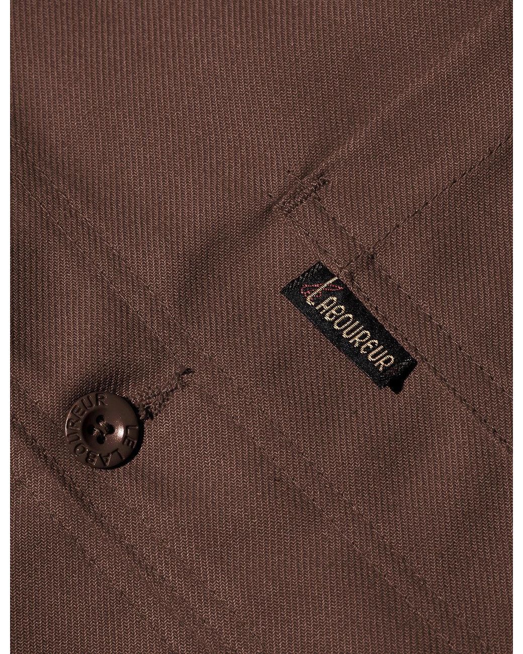 Le Laboureur Brown Cotton Work Jacket for men