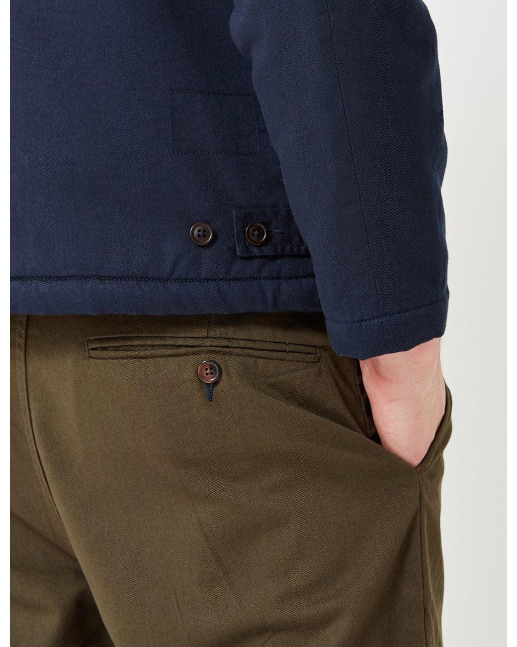 Universal Works Blue N1 Sherpa Jacket for men