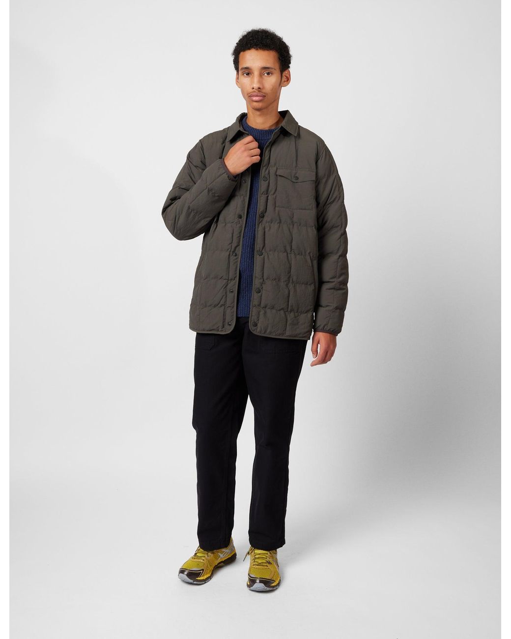 FINISTERRE Gray Lapwing Shirt Jacket for men