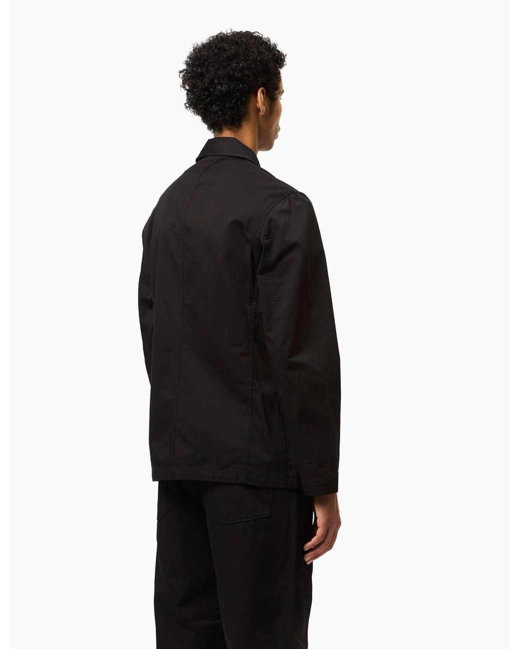 Universal Works Black Bakers Jacket (Twill) for men