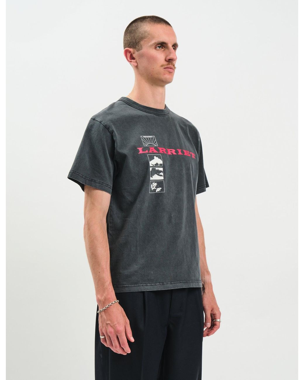 Larriet Gray Wings T-Shirt for men