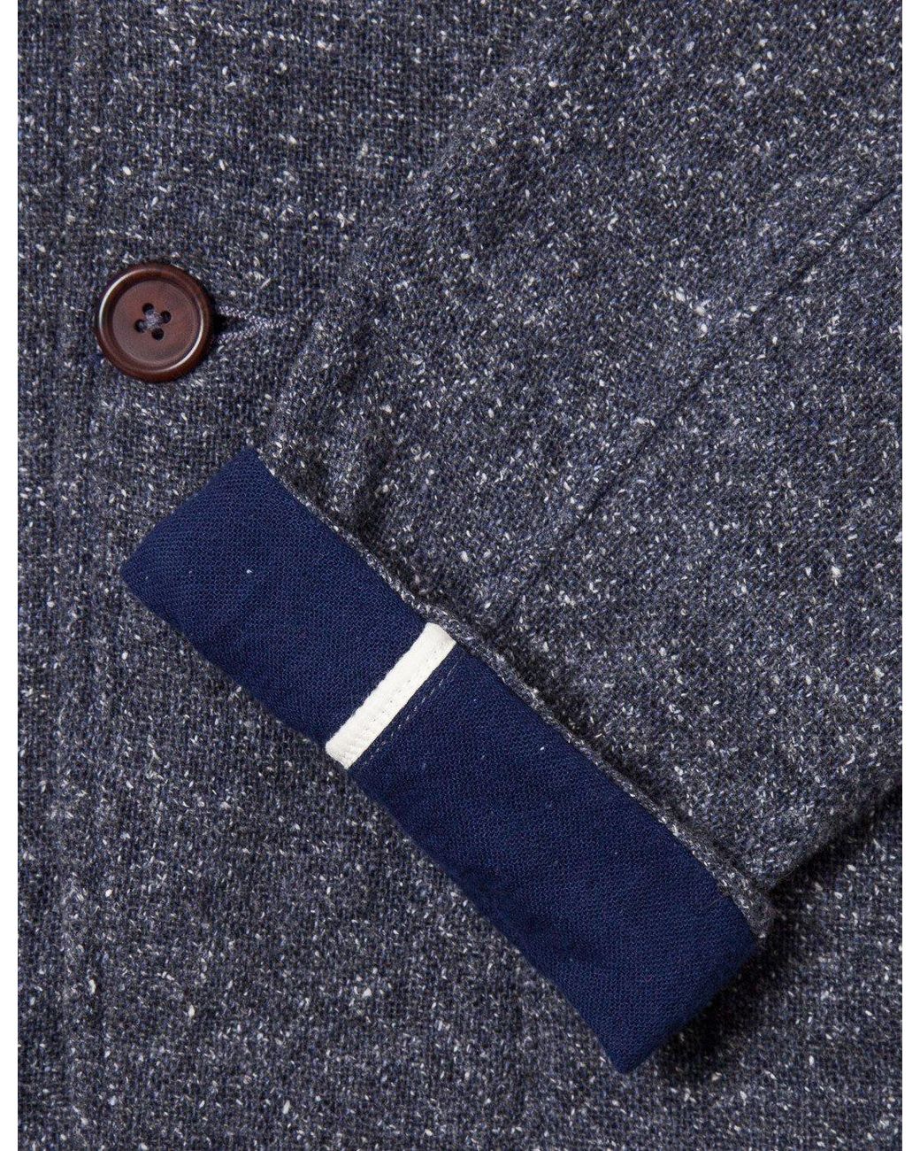 Universal Works Blue Tweed Suit Jacket for men