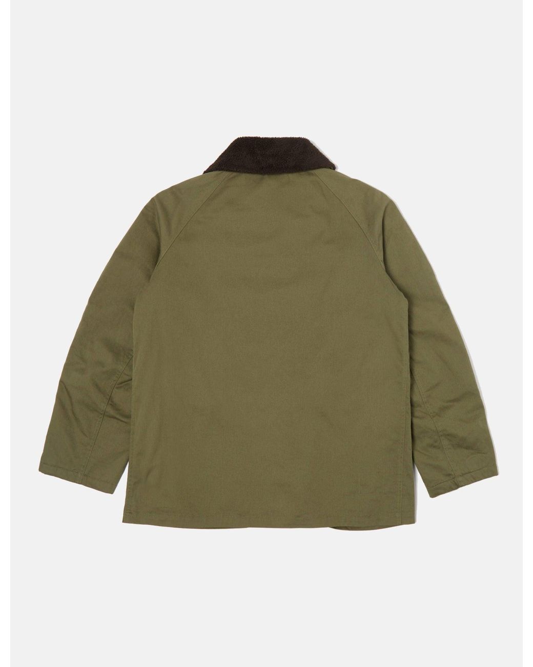 Universal Works Green Reversible Mackinaw Jacket for men