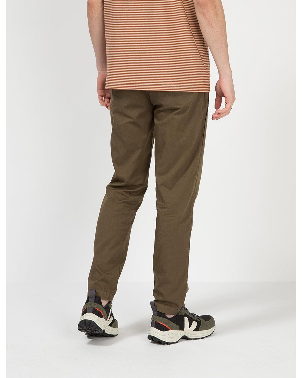 Folk Natural Folk Draw Cord Trousers (Loose Cropped) for men