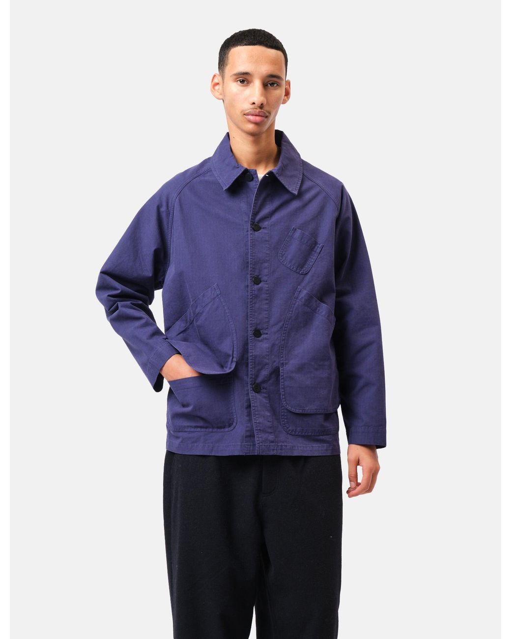 Laz Paz Blue La Paz Mantero Expedition Canvas Jacket for men