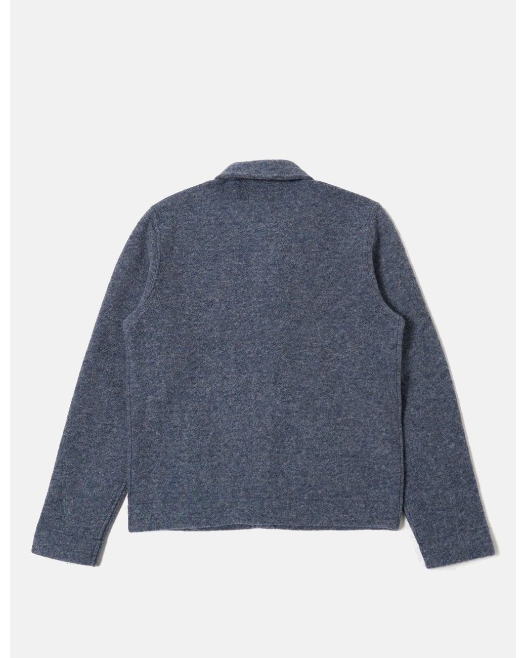 Universal Works Blue Uniform Jacket (Wool Fleece) for men