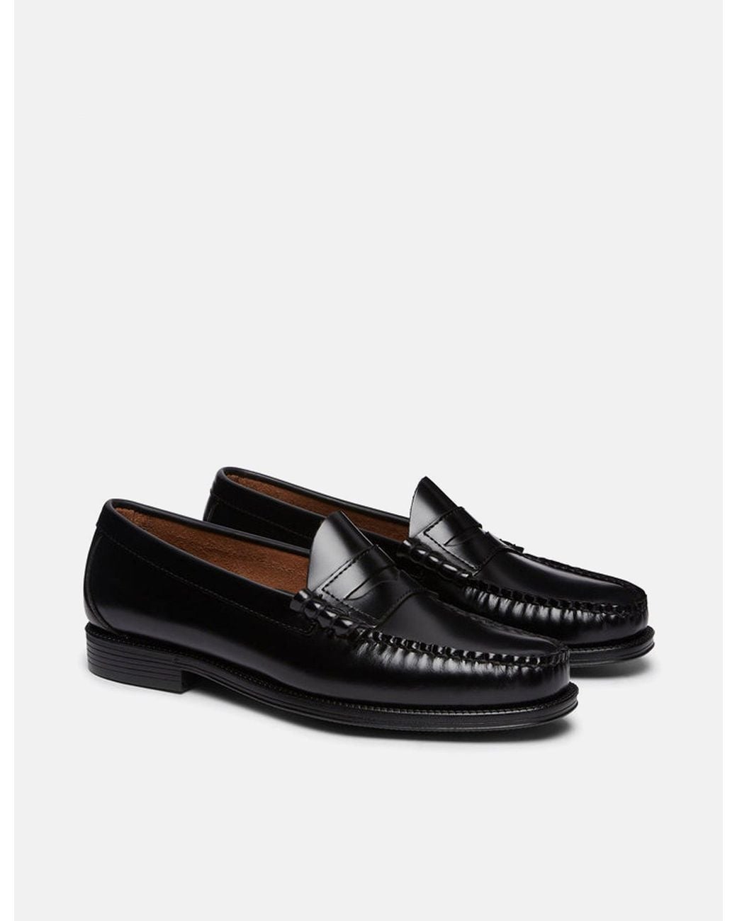 G.H.BASS Black Weejuns Ii Larson Moc Penny (Leather) for men