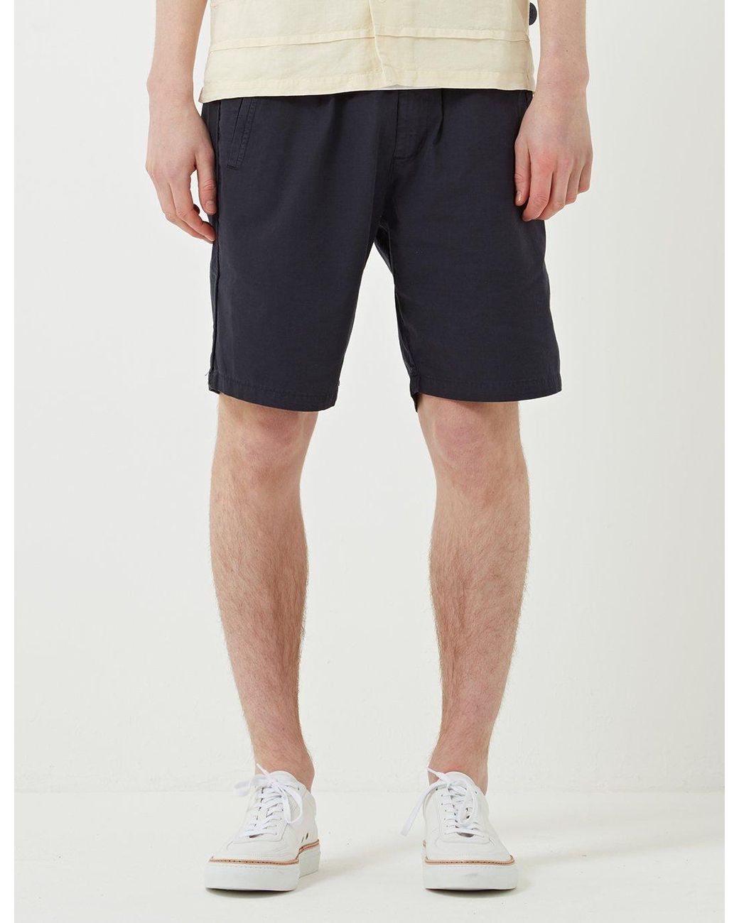 Folk Blue Folk Drawcord Shorts for men