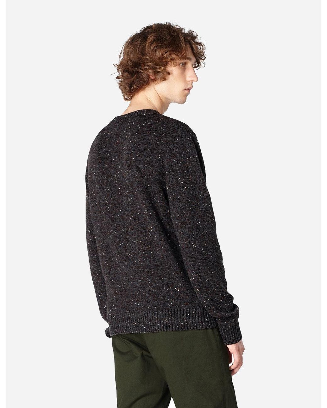 A.P.C. Black Rory Knit Sweatshirt for men