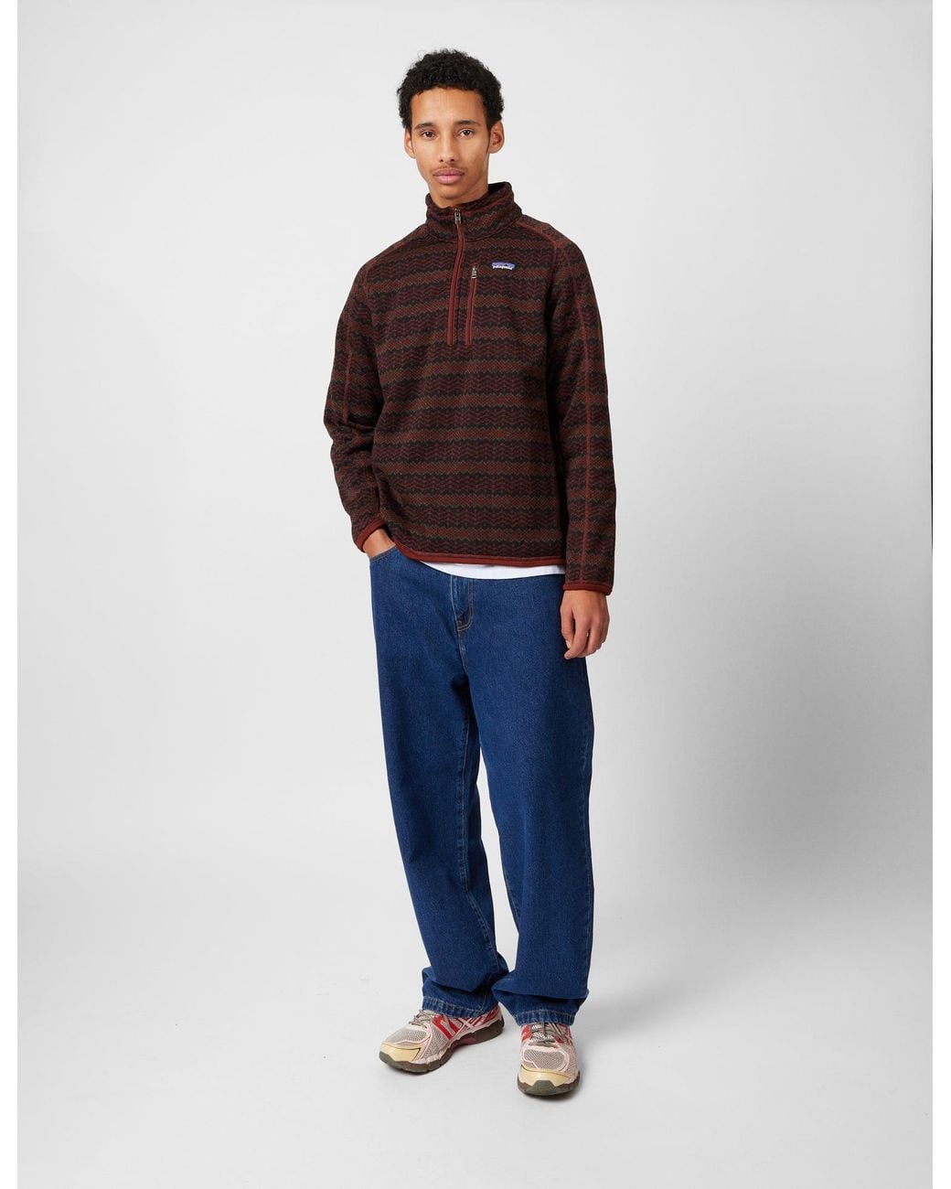 Patagonia Brown Better Sweater 1/4 Zip Fleece (Woven Together) for men